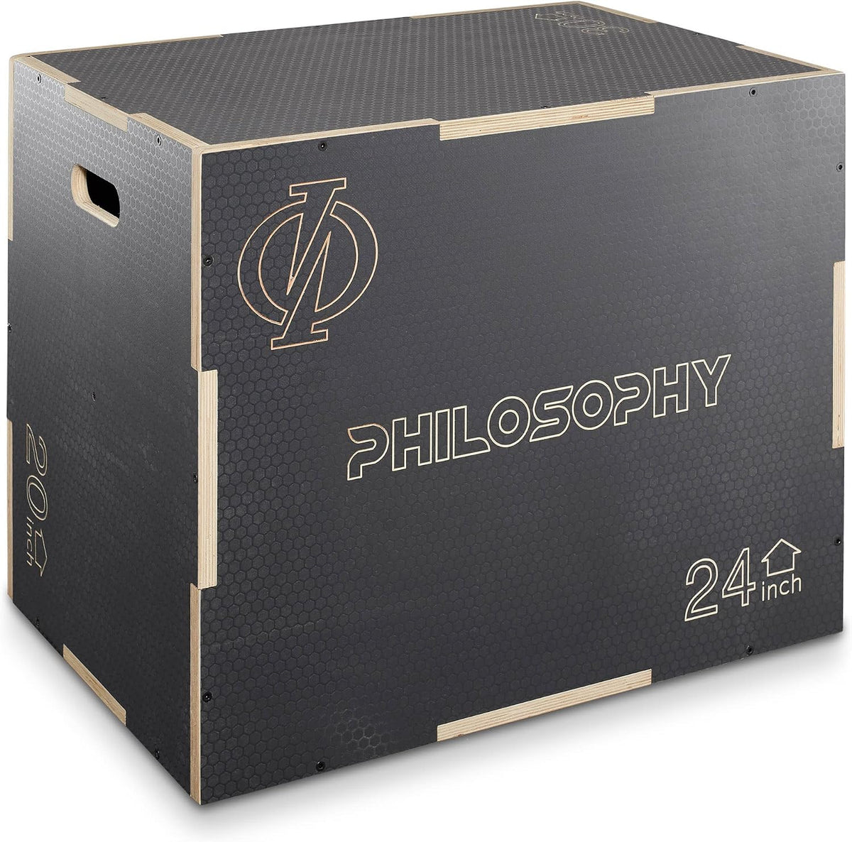 Philosophy Gym 3-in-1 Wooden Plyometric Box | Non-Slip Jump Box