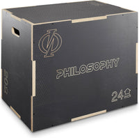 Philosophy Gym 3-in-1 Wooden Plyometric Box | Non-Slip Jump Box