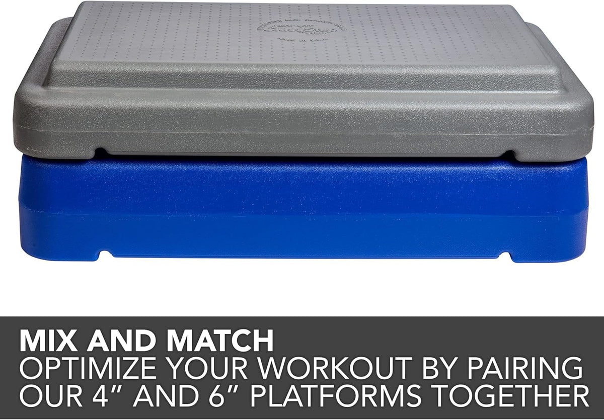 The 6" Step® Durable Stackable Aerobic Step Platform | Home Fitness Step