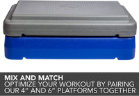 The 6" Step® Durable Stackable Aerobic Step Platform | Home Fitness Step