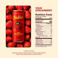 Pricklee Wild Strawberry Cactus Water – Single Can