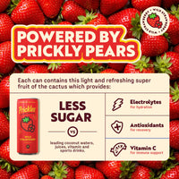 Pricklee Wild Strawberry Cactus Water – Single Can